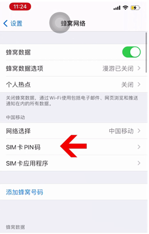 昌平苹果14维修网分享如何给iPhone14的SIM卡设置密码 