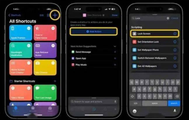 昌平苹果14锁屏维修店分享iPhone14升级iOS16.4后如何创建锁屏快捷方式 